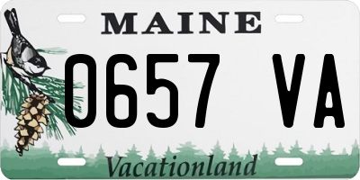 ME license plate 0657VA