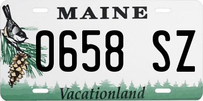 ME license plate 0658SZ