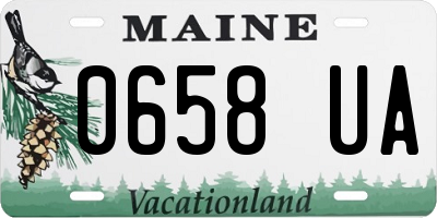 ME license plate 0658UA