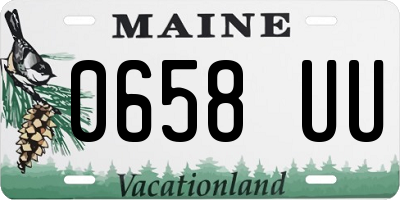 ME license plate 0658UU