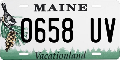 ME license plate 0658UV