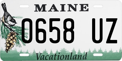 ME license plate 0658UZ