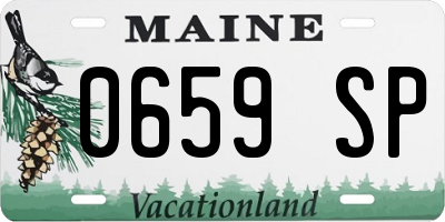 ME license plate 0659SP