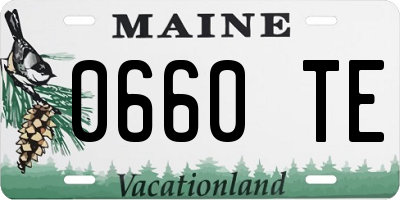 ME license plate 0660TE