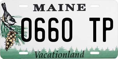 ME license plate 0660TP