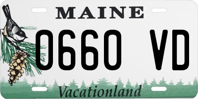 ME license plate 0660VD