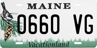 ME license plate 0660VG