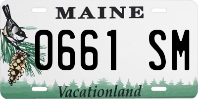 ME license plate 0661SM