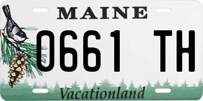 ME license plate 0661TH
