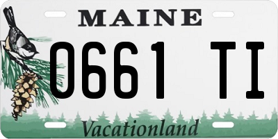 ME license plate 0661TI