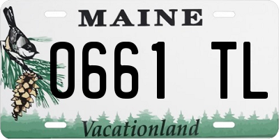 ME license plate 0661TL