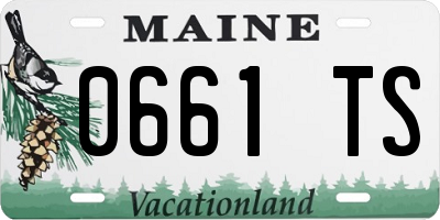 ME license plate 0661TS
