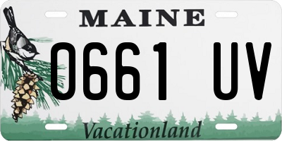 ME license plate 0661UV