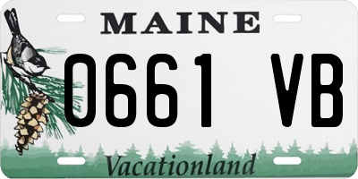 ME license plate 0661VB