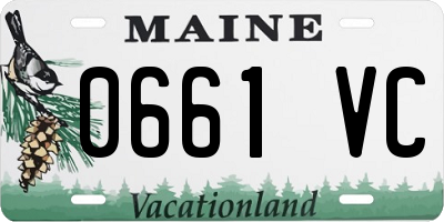 ME license plate 0661VC