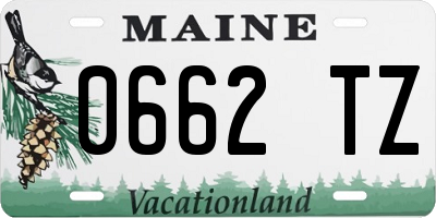ME license plate 0662TZ