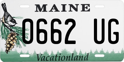 ME license plate 0662UG