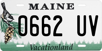 ME license plate 0662UV