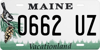 ME license plate 0662UZ