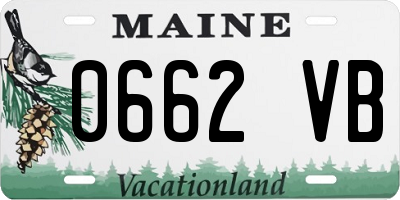 ME license plate 0662VB