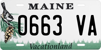 ME license plate 0663VA