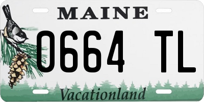 ME license plate 0664TL