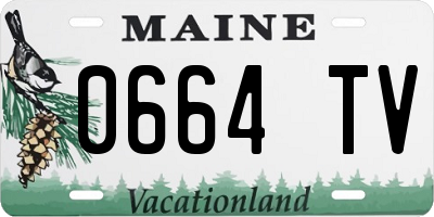 ME license plate 0664TV