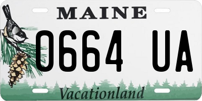 ME license plate 0664UA