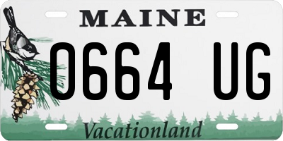 ME license plate 0664UG