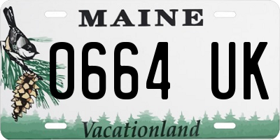 ME license plate 0664UK