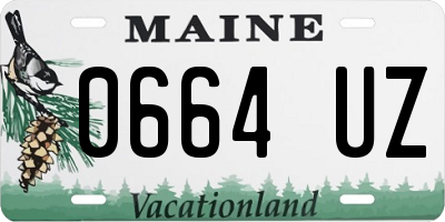 ME license plate 0664UZ