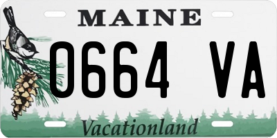 ME license plate 0664VA
