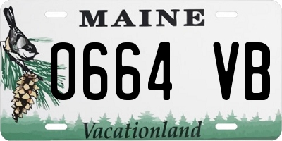 ME license plate 0664VB