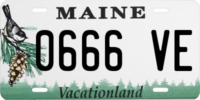 ME license plate 0666VE