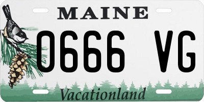 ME license plate 0666VG