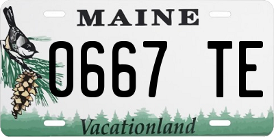 ME license plate 0667TE
