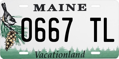 ME license plate 0667TL