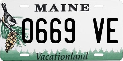 ME license plate 0669VE