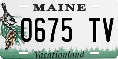 ME license plate 0675TV