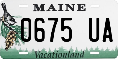 ME license plate 0675UA