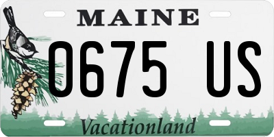ME license plate 0675US