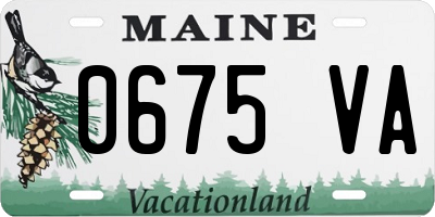 ME license plate 0675VA