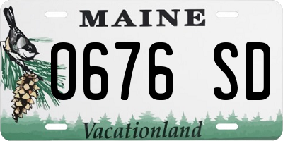 ME license plate 0676SD