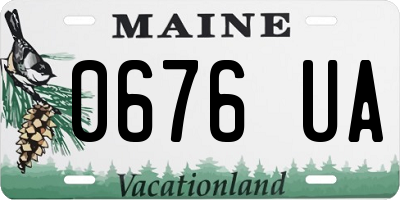 ME license plate 0676UA