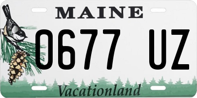 ME license plate 0677UZ