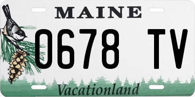 ME license plate 0678TV