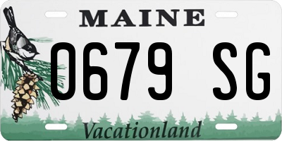 ME license plate 0679SG