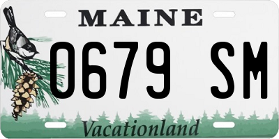 ME license plate 0679SM