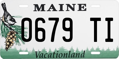 ME license plate 0679TI