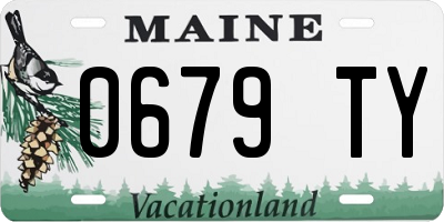 ME license plate 0679TY